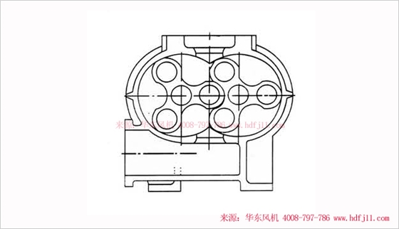 三葉羅茨風(fēng)機(jī)內(nèi)部結(jié)構(gòu)圖-側(cè)視圖.jpg 三葉羅茨風(fēng)機(jī)內(nèi)部結(jié)構(gòu)圖-側(cè)視圖.jpg